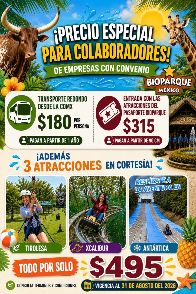 Beneficios Bioparque méxico 2026