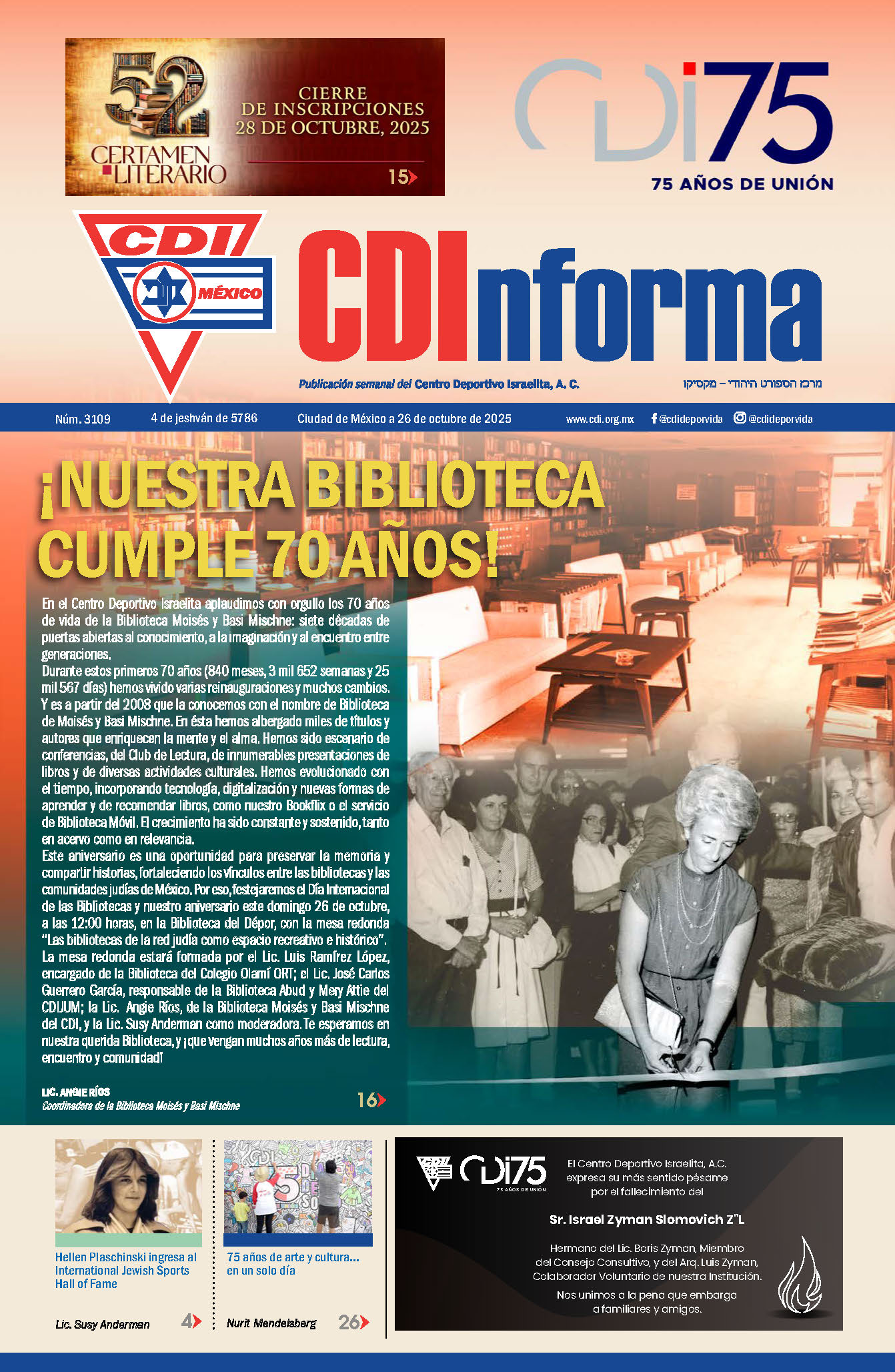 Periódico 26 de octubre de 2025