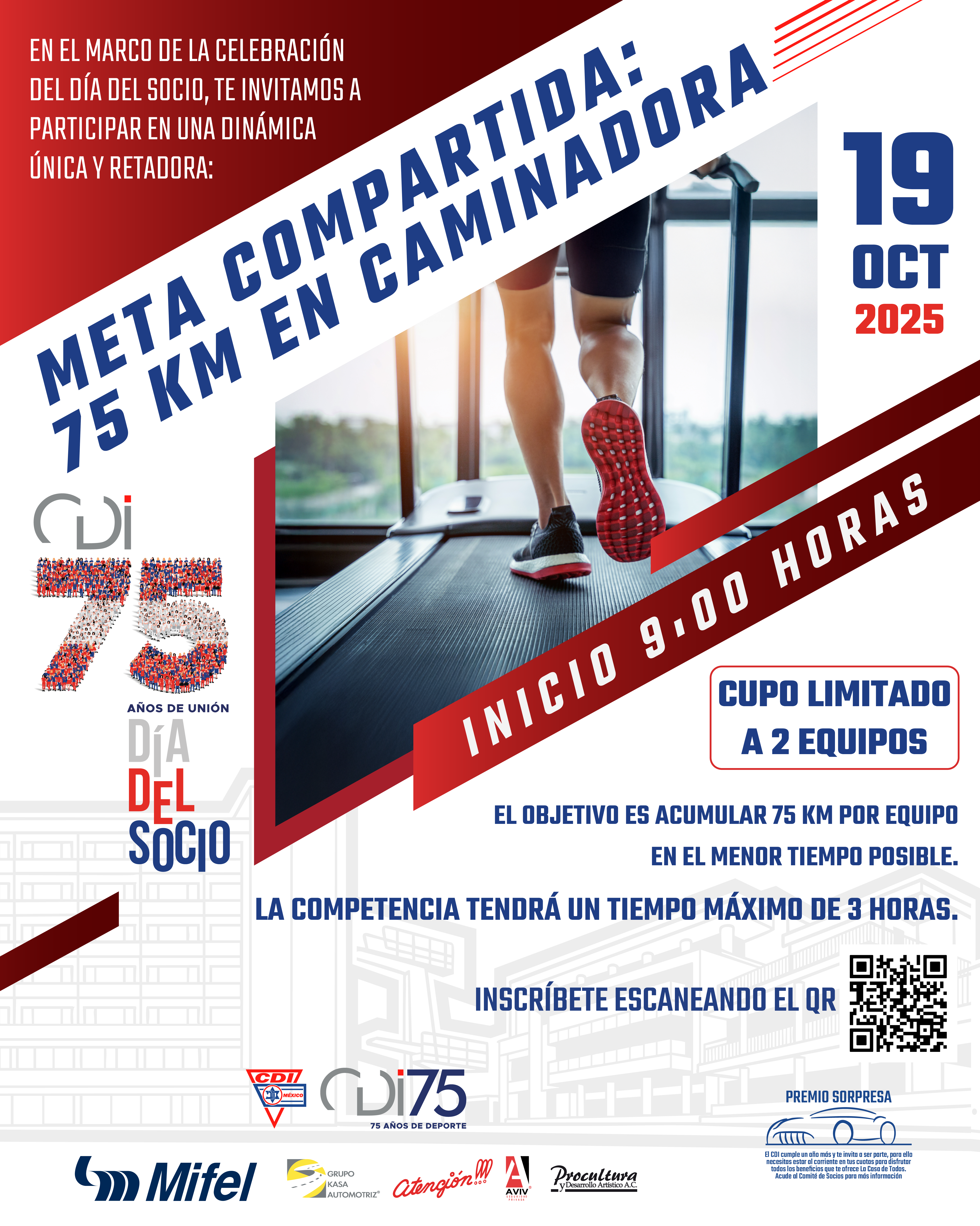 Meta compartida en caminadora