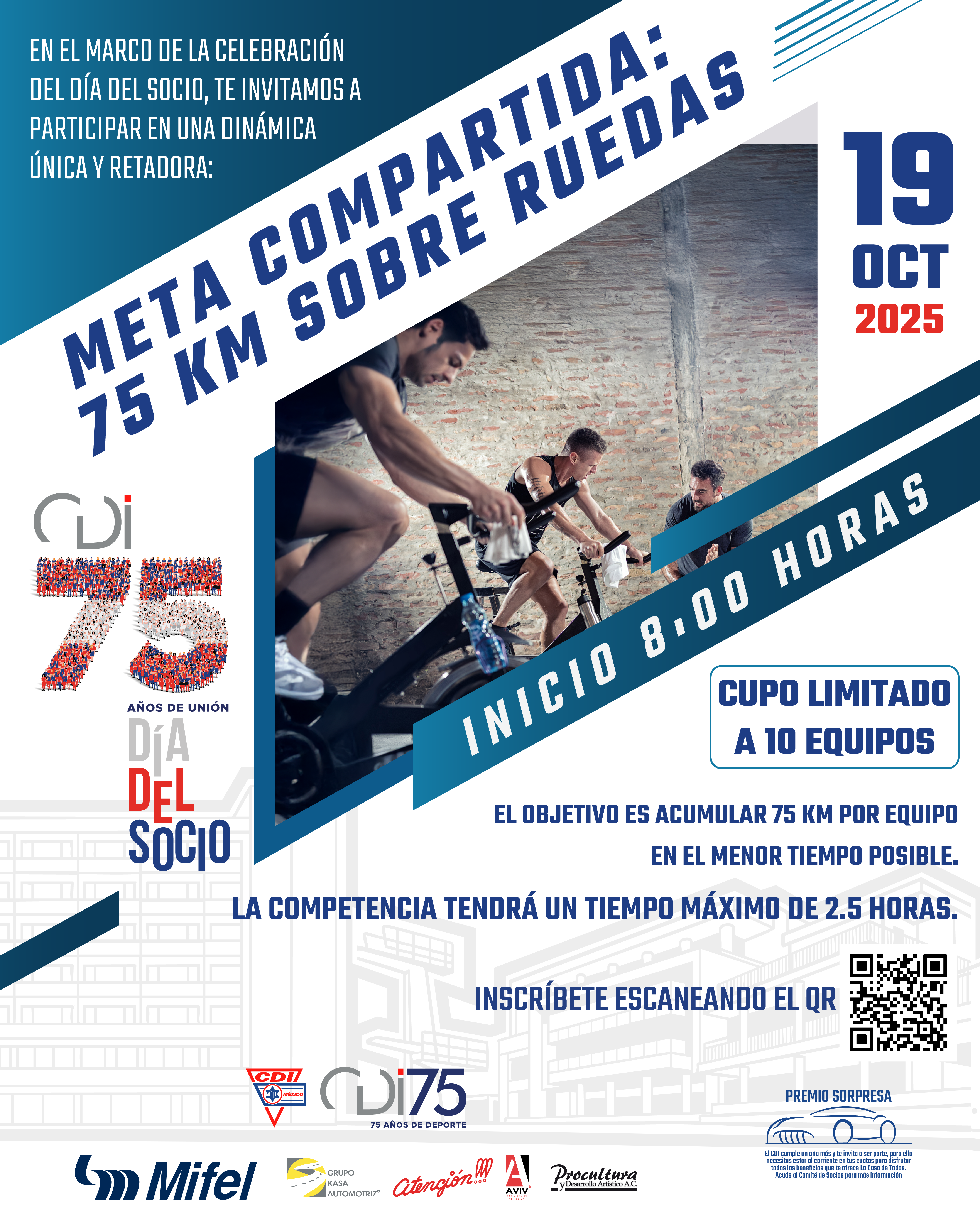 Meta compartida sobre ruedas
