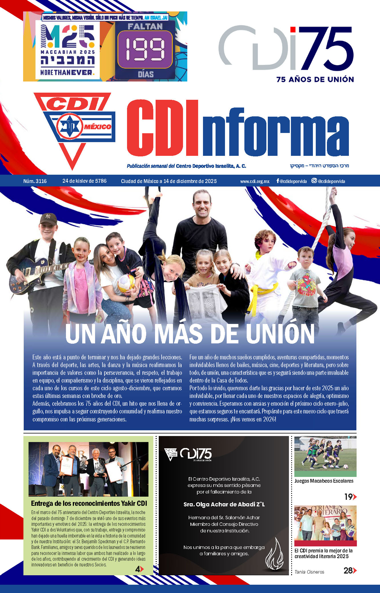 periódico 14 de diciembre de 2025