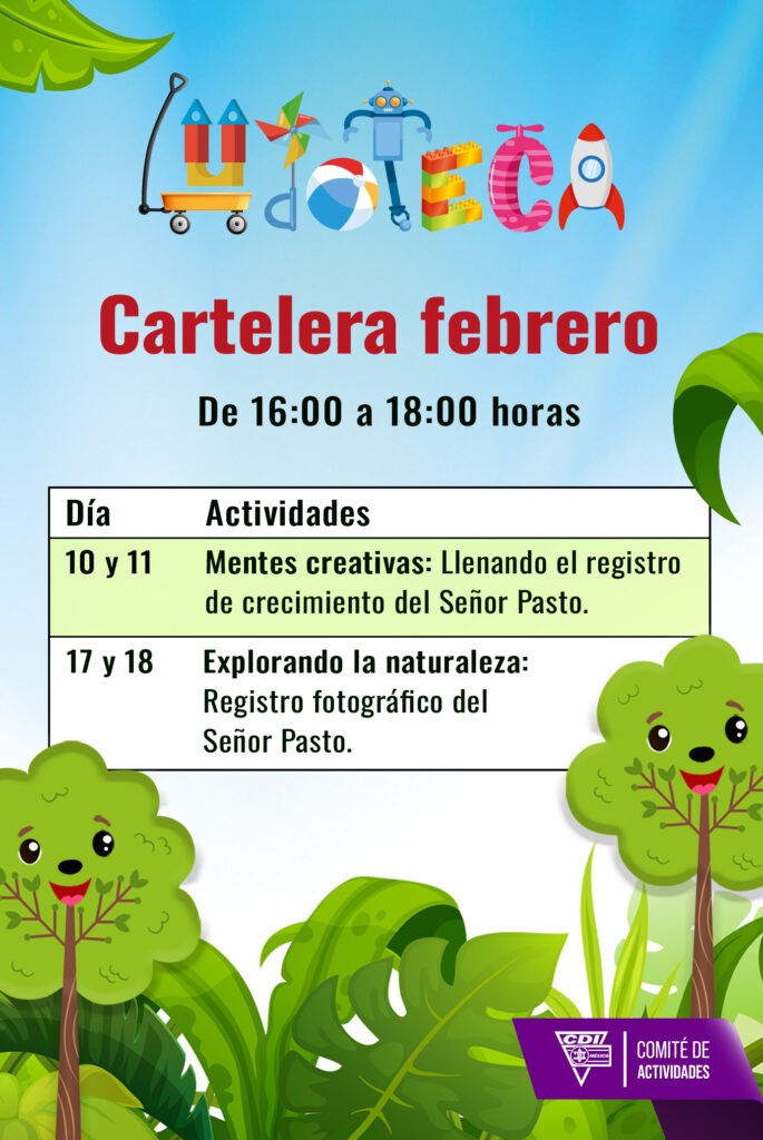 Cartelera Ludoteca febrero