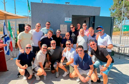 Futbol +45 dona un Miklat en Israel