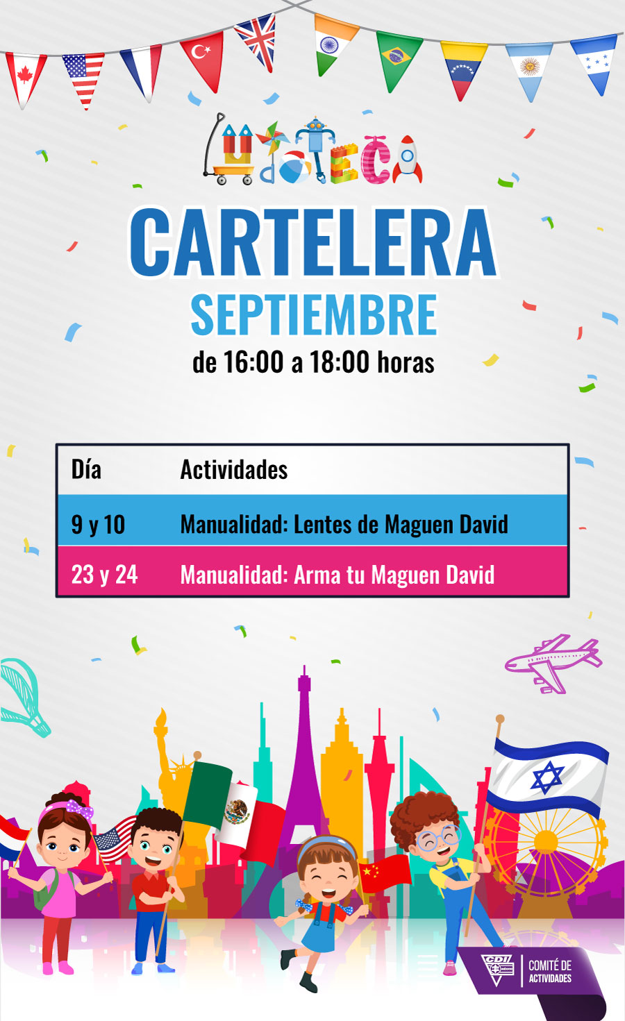 Cartelera Ludoteca Septiembre
