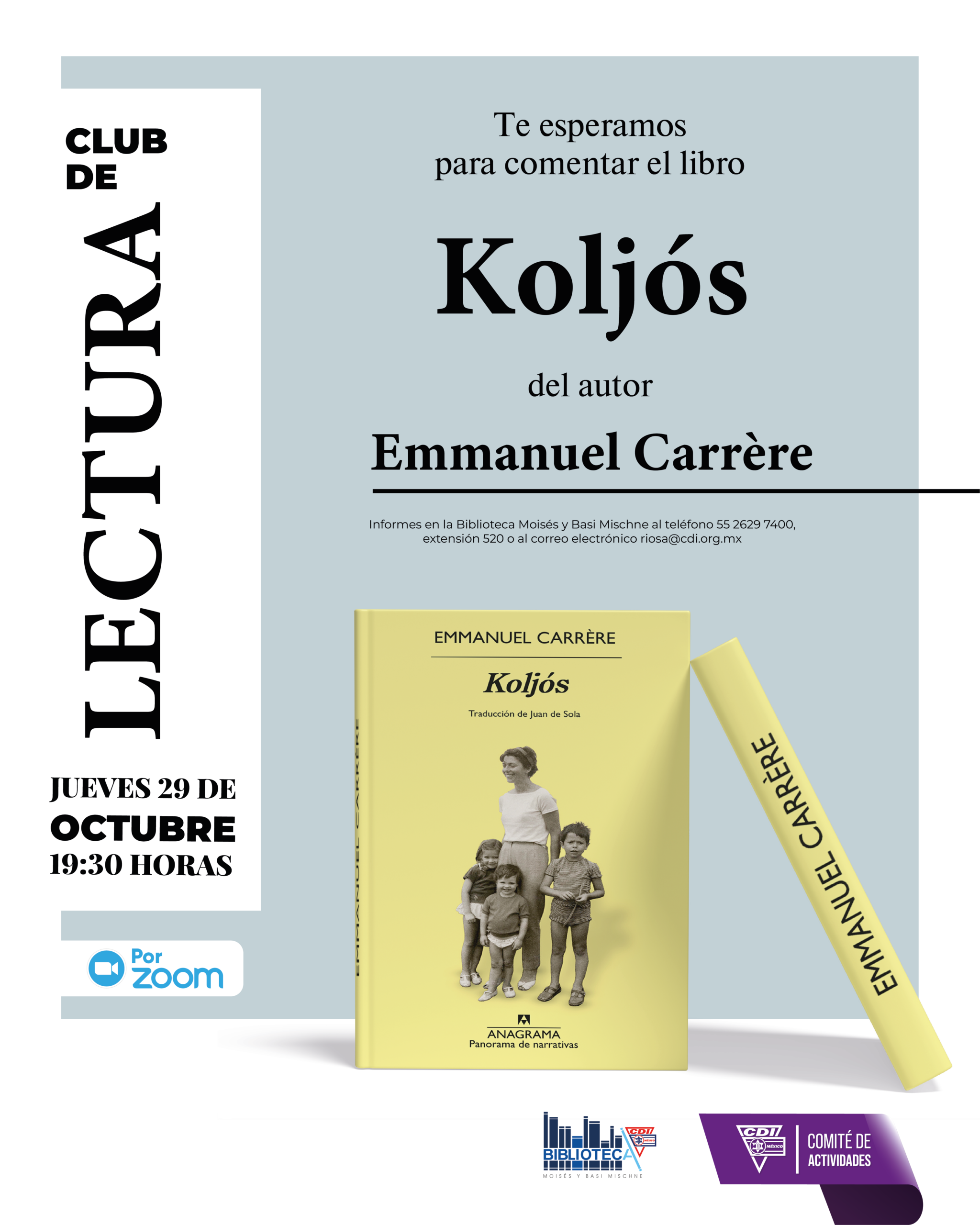 Club de Lectura: comentemos Koljós, de Emmanuel Carrère
